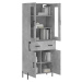 vidaXL Skříň highboard betonově šedá 69,5x34x180 cm kompozitní dřevo