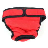 Vsepropejska Fixed červené hárací kalhotky pro psa Obvod slabin (cm): 35 - 41