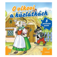 O vlkovi a kůzlátkách - 5 skládaček puzzle Nakladatelství JUNIOR s. r. o.