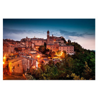 Fotografie Montepulciano during blue hour, David Pinzer Photography, 40 × 26.7 cm