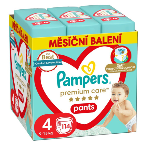 Pampers Premium Care kalhotkové plenky měsíční balení S4 114ks