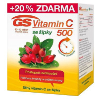 Gs Vitamin C500+šípky Tbl.50+10 čr/sk