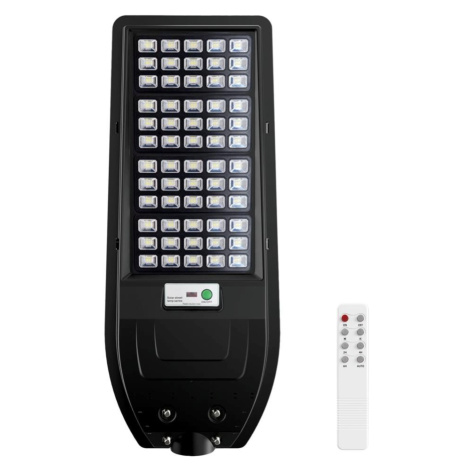 LED Solární pouliční lampa VIA 150W/15000 mAh 3,2V 6000K IP65 + dálkové ovládání Donoci
