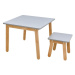ArtBel Dětský set stůl & židle WOODY Barva: Bílá