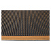 Gumová rohožka - předložka PINMAT černá/zlatá více rozměrů Mybesthome Rozměr: 40x60 cm