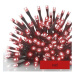 EMOS Standard LED spojovací vánoční řetěz, 10 m, venkovní i vnitřní, červená