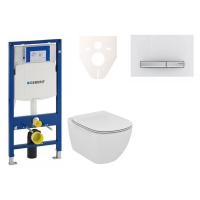 Cenově zvýhodněný závěsný WC set Geberit do lehkých stěn / předstěnová montáž+ WC Ideal Standard