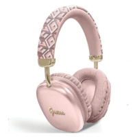 Sluchátka Guess Bluetooth on-ear headphones GUBHK1GCTCSP pink Gcube Metallic Script Logo (GUBHK1