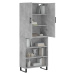 vidaXL Skříň highboard betonově šedá 69,5x34x180 cm kompozitní dřevo