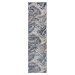 Modro-šedý běhoun Flair Rugs Marbled, 60 x 230 cm