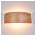 Lindby LED nástěnné světlo Rafailia 33 cm, dřevo