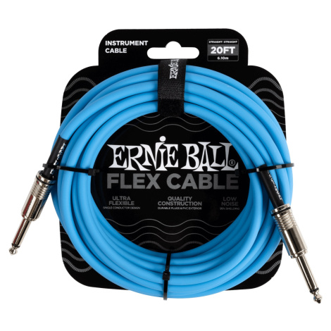 Ernie Ball Flex Instrument Cable 20'  Blue