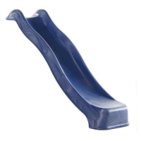 Plastová modrá skluzavka s vlnkou, délka 295 cm