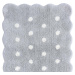 Šedý pratelný ručně tkaný bavlněný dětský koberec 70x100 cm Mini Biscuit Pearl Grey – Lorena Can