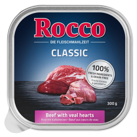 Rocco Classic mističky 9 x 300 g - 8 + 1 zdarma - hovězí s telecím srdcem