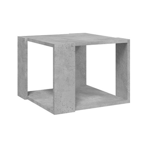 Shumee Konferenční stolek 40 × 40 × 30 cm, betonově šedý
