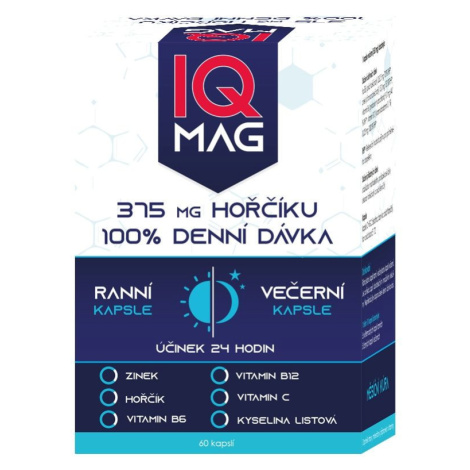 IQ Mag ranní a večerní 60 kapslí