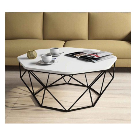 Sofahouse Designový konferenční stolek Gagenia 90 cm bílý