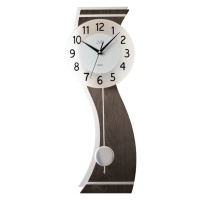 JVD NS22012.23 - Kyvadlové moderní hodiny z kvalitních materiálů jako je dřevo kov a sklo