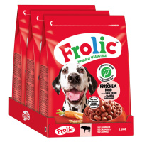 Frolic Hovězí, mrkev + obiloviny - 7,8 kg (3 x 2,6 kg)