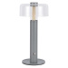 LED Stmívatelná dobíjecí stolní lampa LED/1W/5V 3000K 1800 mAh šedá