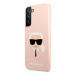 Karl Lagerfeld KLHCS22MSLKHPI hard silikonové pouzdro Samsung Galaxy S22 PLUS 5G pink Silicone K