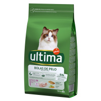 Ultima Cat Hairball - krocaní & rýže - 3 x 1,5 kg