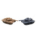Tank RC 2ks 25cm tanková bitva + dobíjecí pack 27MHZ a 40MHz se zvukem se světlem