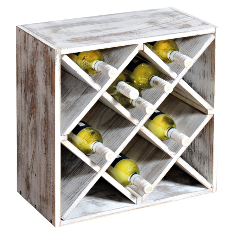 Dřevěný stojan na víno IV - 50 x 50 x 25 cm Kesper
