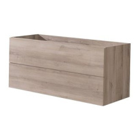 Aira desk, koupelnová skříňka, dub, 2 zásuvky, 1210x530x460 mm