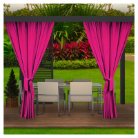 Luxusní hotový růžový zahradní závěs do altánku 155x220 cm