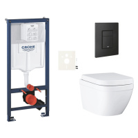 Závěsný wc set do lehkých stěn / předstěnová montáž Grohe Euro Ceramic SIKOGRSEUEKF0