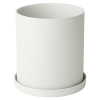 BLOMUS Květináč porcelánový bílý průměr 12,5cm nona