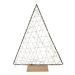 HIT Vánoční dekorace na dřevěném podstavci 80LED stromek 38cm