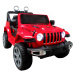 Elektrické autíčko Jeep Wrangler Rubicun červené