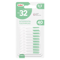 Dr. Max PRO32 Interdental Toothpicks 0,3 mm mezizubní párátko 40 ks