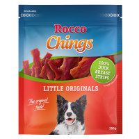 Rocco Chings sušené maso pro psy - NOVINKA: kachní prsa krátké proužky (250 g)