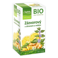 Apotheke BIO Zázvor s citronem a mátou nálevové sáčky 20x1,5 g