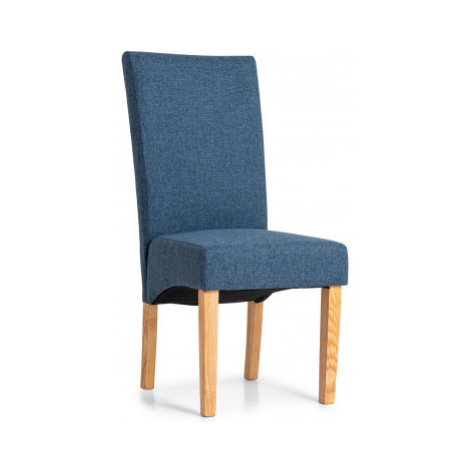 Jídelní židle Valentino, modrá tkanina Asko