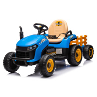 Mamido Dětský elektrický traktor BBH-030 s přívěsem modrý