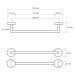 Sapho XR426 X-Round držák ručníků 80 x 6,5 cm, chrom