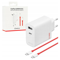 Nabíječka do sítě OnePlus 80W SuperVOOC Pd Qc Pps GaN Usb-a Usb-c kabel