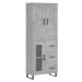 vidaXL Skříň highboard betonově šedá 69,5x34x180 cm kompozitní dřevo