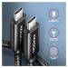 AXAGON kabel USB-C - USB-C, 240W 5A, ALU, opletený, 3m, černá - BUCM2-CM30AB