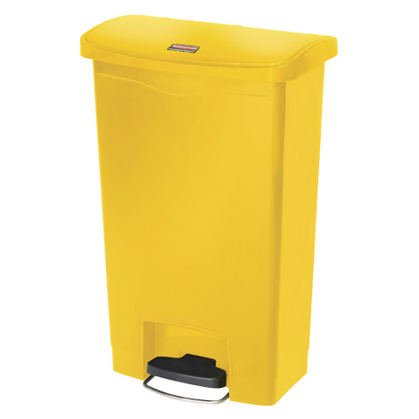 Rubbermaid Odpadkový koš s pedálem SLIM JIM®, objem 50 l, š x v x h 456 x 719 x 292 mm, žlutá