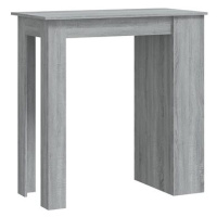 Barový stůl s úložným regálem šedý sonoma 102 × 50 × 103,5 cm, 812967