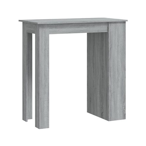 Barový stůl s úložným regálem šedý sonoma 102 × 50 × 103,5 cm, 812967 SHUMEE