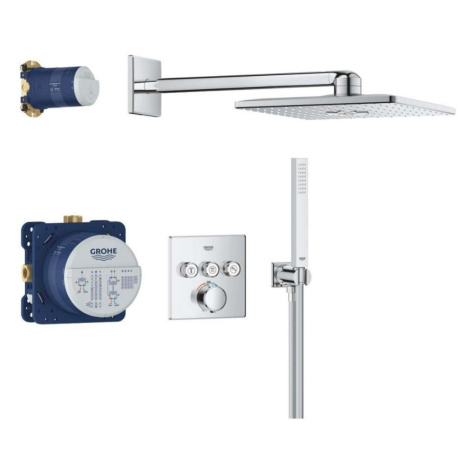 GROHE Vitalio SmartActive Sprchový set s termostatem pod omítku, 31x31 cm, 2 proudy, chrom 34875