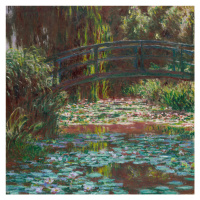 Obrazová reprodukce Rybník s lekníny, Claude Monet, 40 × 40 cm