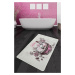 L'essentiel Koupelnová předložka Rose Basket Djt 70x120 bílá/růžová